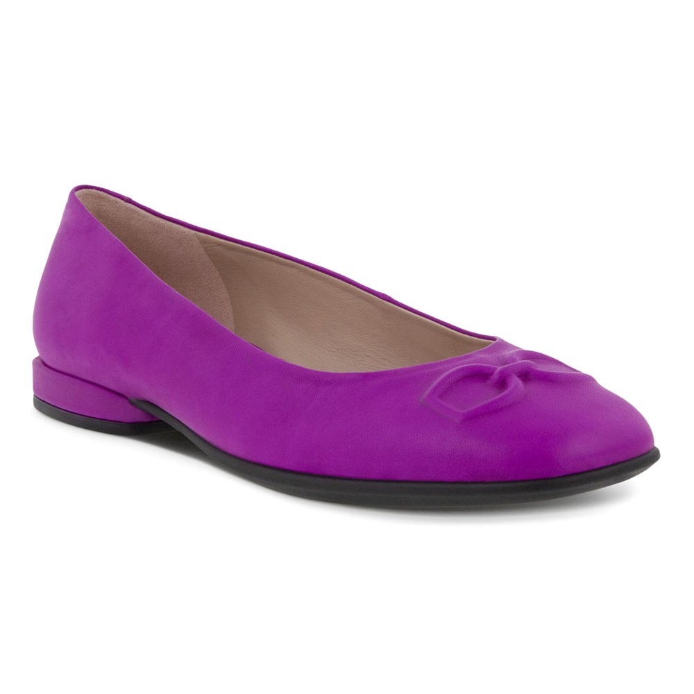 Womens Ballerinas - ECCO Anine Squareds - Purple - 6953HNFAU
